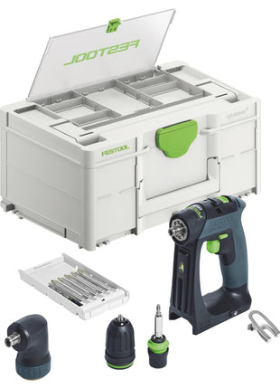 Festool CXS 18-Basic-Set Akku Bohrschrauber 18 V 40 Nm Brushless ( 577333 ) + Systainer - ohne Akku, ohne Ladegerät - Toolbrothers