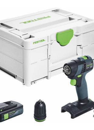 Festool TXS 18-Basic Akku Bohrschrauber 18 V 40 Nm Brushless + 1x Akku 3,0 Ah + Systainer - ohne Ladegerät - Toolbrothers