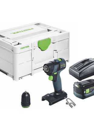 Festool TXS 18-Basic Akku Bohrschrauber 18 V 40 Nm Brushless + 1x Akku 5,0 Ah + Ladegerät + Systainer - Toolbrothers