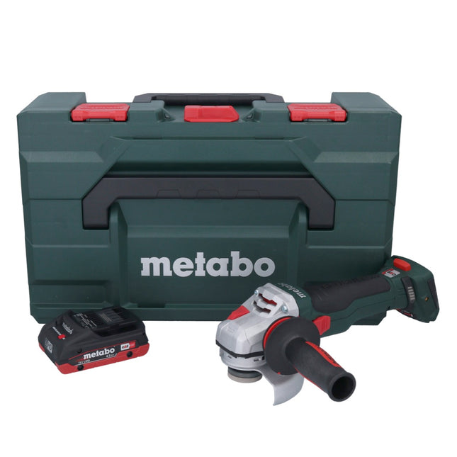 Metabo WB 18 LTX BL 15-125 Quick akumulatorowa szlifierka kątowa 18 V 125 mm bezszczotkowa + 1x akumulator 4,0 Ah + metaBOX - bez ładowarki