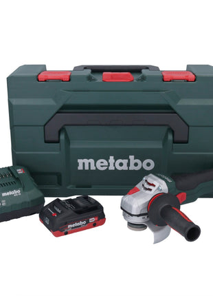 Metabo WB 18 LTX BL 15-125 Quick akumulatorowa szlifierka kątowa 18 V 125 mm bezszczotkowa + 1x akumulator 4,0 Ah + ładowarka + metaBOX