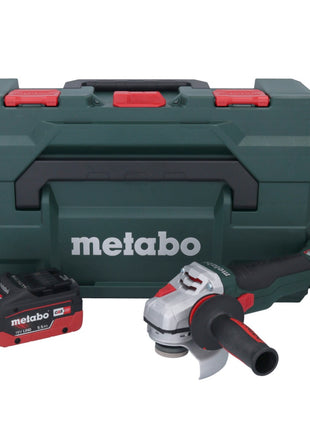 Metabo WB 18 LTX BL 15-125 Quick akumulatorowa szlifierka kątowa 18 V 125 mm bezszczotkowa + 1x akumulator 5,5 Ah + metaBOX - bez ładowarki