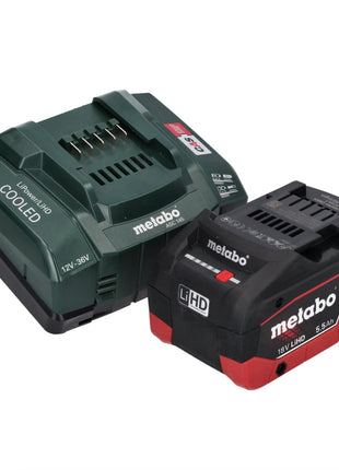 Metabo WB 18 LTX BL 15-125 Quick Meuleuse d'angle sans fil 18 V 125 mm Brushless + 1x batterie 5,5 Ah + chargeur + metaBOX