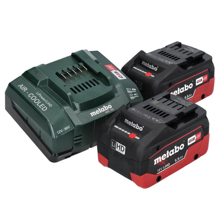 Metabo WB 18 LTX BL 15-125 Quick akumulatorowa szlifierka kątowa 18 V 125 mm bezszczotkowa + 2x akumulator 5,5 Ah + ładowarka + metaBOX ( 601730660 )