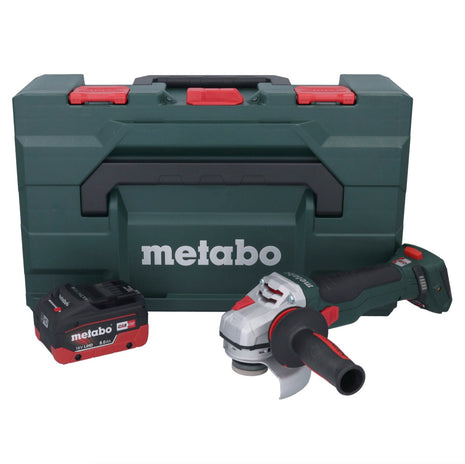 Metabo WB 18 LTX BL 15-125 Quick akumulatorowa szlifierka kątowa 18 V 125 mm bezszczotkowa + 1x akumulator 8,0 Ah + metaBOX - bez ładowarki