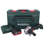 Metabo WB 18 LTX BL 15-125 Quick akumulatorowa szlifierka kątowa 18 V 125 mm bezszczotkowa + 1x akumulator 8,0 Ah + ładowarka + metaBOX