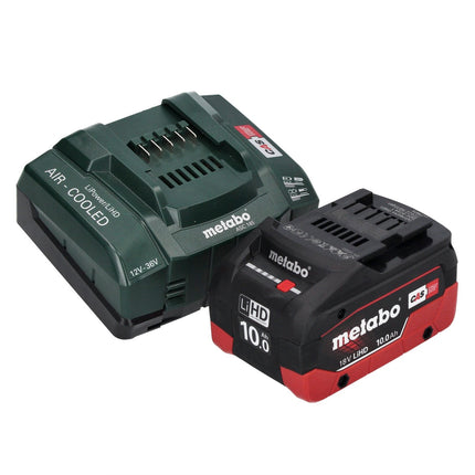 Metabo WB 18 LTX BL 15-125 Quick akumulatorowa szlifierka kątowa 18 V 125 mm bezszczotkowa + 1x akumulator 10,0 Ah + ładowarka + metaBOX