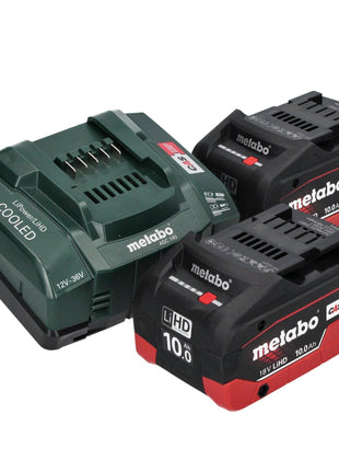 Metabo WB 18 LTX BL 15-125 Quick akumulatorowa szlifierka kątowa 18 V 125 mm bezszczotkowa + 2x akumulator 10,0 Ah + ładowarka + metaBOX