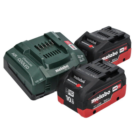 Metabo WB 18 LTX BL 15-125 Quick akumulatorowa szlifierka kątowa 18 V 125 mm bezszczotkowa + 2x akumulator 10,0 Ah + ładowarka + metaBOX