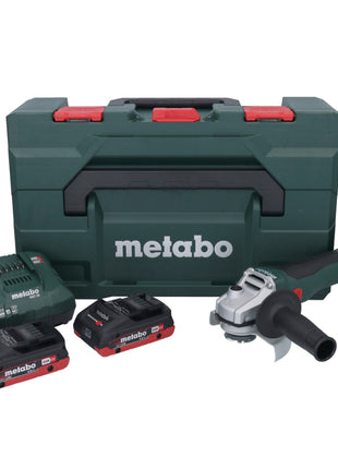 Metabo W 18 L BL 9-125 Akku Winkelschleifer 18 V 125 mm Brushless + 2x Akku 4,0 Ah + Ladegerät + metaBOX ( 602374510 ) - Toolbrothers