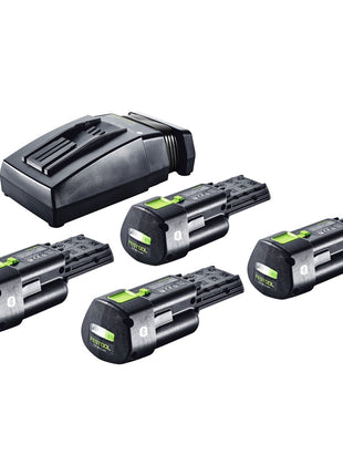 Festool Energie Set 4x BP 18 Li 3,0 Ergo I Akku 18 V 3,0 Ah / 3000 mAh Li-Ion ( 4x 577704 ) + TCL 6 Ladegerät ( 201135 ) - Toolbrothers