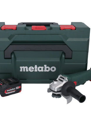 Amoladora angular a batería Metabo W 18 L 9-125 18 V 125 mm + 1x batería 4,0 Ah + metaBOX - sin cargador