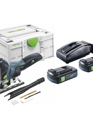 Festool CARVEX PSC 420-Basic akumulatorowa wyrzynarka wahadłowa 18 V 120 mm bezszczotkowa + 2x akumulator 3,0 Ah + ładowarka + Systainer