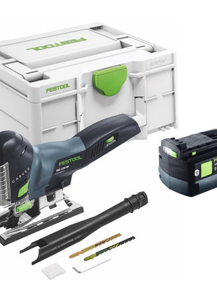 Festool CARVEX PSC 420-Basic akumulatorowa wyrzynarka wahadłowa 18 V 120 mm bezszczotkowa + 1x akumulator 5,0 Ah + Systainer - bez ładowarki