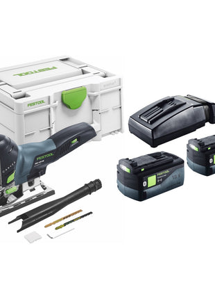 Festool CARVEX PSC 420-Basic akumulatorowa wyrzynarka wahadłowa 18 V 120 mm bezszczotkowa + 2x akumulator 5,0 Ah + ładowarka + Systainer