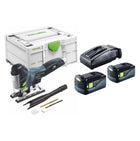 Festool CARVEX PSC 420-Basic akumulatorowa wyrzynarka wahadłowa 18 V 120 mm bezszczotkowa + 2x akumulator 5,0 Ah + ładowarka + Systainer