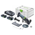 Festool DSC-AGC 18-125 FH EB-Basic Akku Freihandtrennsystem 18 V 125 mm Brushless + 2x Akku 3,0 Ah + Ladegerät + Systainer - Toolbrothers