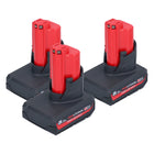 Milwaukee Akku Set 3x M12 HB5 High Output 12 V 5,0 Ah / 5000 mAh Li-Ion Akku ( 3x 4932480165 ) - Toolbrothers