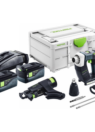 Festool DURADRIVE DWC 18-2500 Basic Akku Bauschrauber 18 V 18 Nm Brushless + 2x Akku 5,0 Ah + Ladegerät + Systainer - Toolbrothers