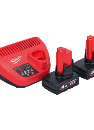 Milwaukee M12 SI-402 Akku Lötkolben 12 V 400 °C + 2x Akku 4,0 Ah + Ladegerät - Toolbrothers