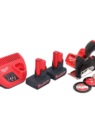 Milwaukee M12 FCOT-502 Multimaterialschneider 12 V 76 mm Brushless + 2x Akku 5,0 Ah + Ladegerät - Toolbrothers