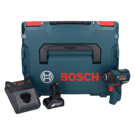 Bosch GDR 12V-110 Professional Akku Drehschlagschrauber 12 V 110 Nm 1/4" Brushless + 1x Akku 6,0 Ah + Ladegerät + L-Boxx - Toolbrothers