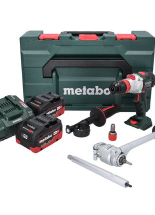 Metabo SB 18 LTX BL Q I Akku Schlagbohrschrauber 18 V 130 Nm Brushless + 2x Akku 5,5 Ah + Ladegerät + PowerX3 Drehmomentvorsatz + metaBOX