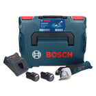 Akumulatorowe nożyce uniwersalne Bosch GUS 12V-300 Professional 12 V ( 06019B2904 ) + 2x akumulator 2,0 Ah + ładowarka + L-Boxx