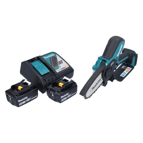 Makita DUC 101 RF akumulatorowa pilarka do przycinania 18 V 10 cm bezszczotkowa + 2x akumulator 3,0 Ah + ładowarka