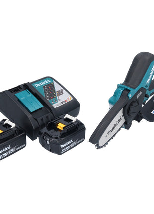 Sierra de podar a batería Makita DUC 101 RM 18 V 10 cm sin escobillas + 2x baterías 4,0 Ah + cargador