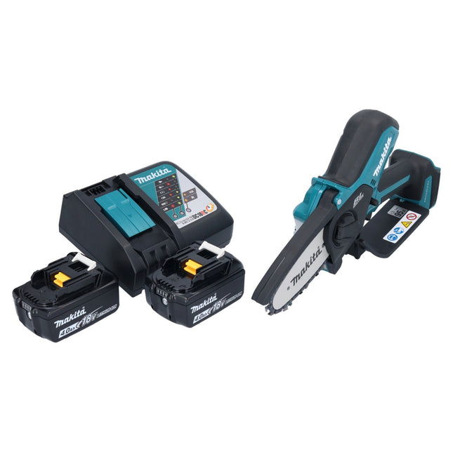 Makita DUC 101 RM akumulatorowa piła do gałęzi 18 V 10 cm bezszczotkowa + 2x akumulator 4,0 Ah + ładowarka