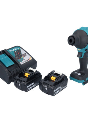 Makita DAS 180 RM Akku Gebläse 18 V Brushless + 2x Akku 4,0 Ah + Ladegerät - Toolbrothers