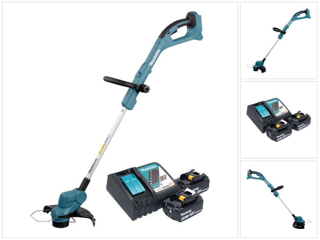 Makita DUR 193 RF2 Akku Rasentrimmer 18 V 260 mm + 2x Akku 3,0 Ah + Ladegerät - Toolbrothers