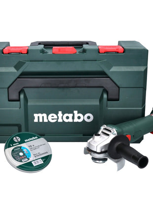 Metabo W 18 L 9-125 Quick Akku Winkelschleifer 18 V 125 mm + 10x Trennscheibe + metaBOX - ohne Akku, ohne Ladegerät - Toolbrothers