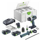 Festool TPC 18/4 I-Basic-Set Akku Schlagbohrschrauber 18 V 75 Nm Brushless + 2x Akku 3,0 Ah + Ladegerät + Systainer - Toolbrothers