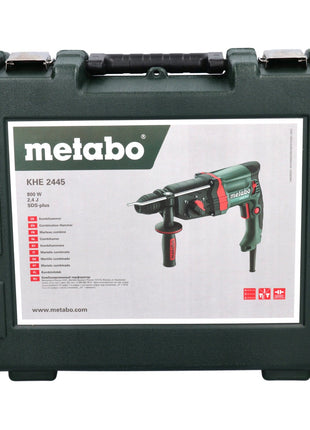 Metabo KHE 2445 Kombihammer 800 W 2,4 J SDS plus + 10 tlg. Bohrer und Meißel Set + Koffer - Toolbrothers