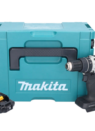 Makita DHP 484 A1JB taladro percutor inalámbrico 18 V 54 Nm sin escobillas negro + 1x batería 2,0 Ah + Makpac - sin cargador