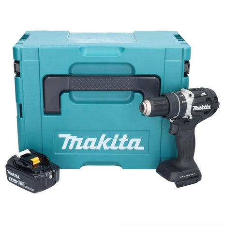 Makita DHP 484 M1JB Akku Schlagbohrschrauber 18 V 54 Nm Brushless Schwarz + 1x Akku 4,0 Ah + Makpac - ohne Ladegerät - Toolbrothers