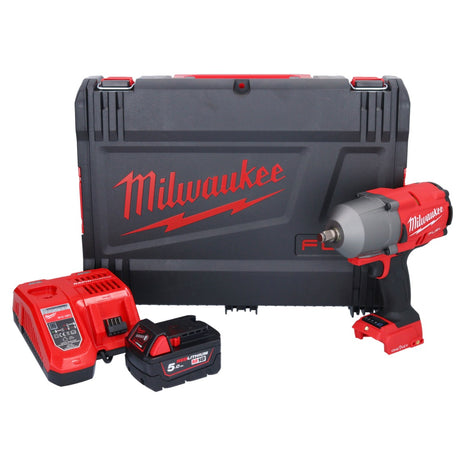 Milwaukee M18 ONEFHIWF12-501X Akku Schlagschrauber 18 V 1356 Nm 1/2" Brushless + 1x Akku 5,0 Ah + Ladegerät + HD Box