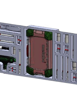 Metabo Adventskalender mit 31 tlg. Werkzeug Set ( 626694000 ) Bits / Stecknüsse / Ratsche