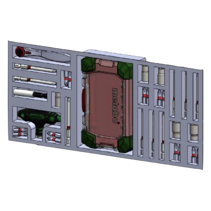 Metabo Adventskalender mit 31 tlg. Werkzeug Set ( 626694000 ) Bits / Stecknüsse / Ratsche