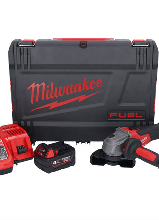 Milwaukee M18 FSAG115X-401X Akku Winkelschleifer 18 V 115 mm Brushless + 1x Akku 4,0 Ah + Ladegerät + HD Box