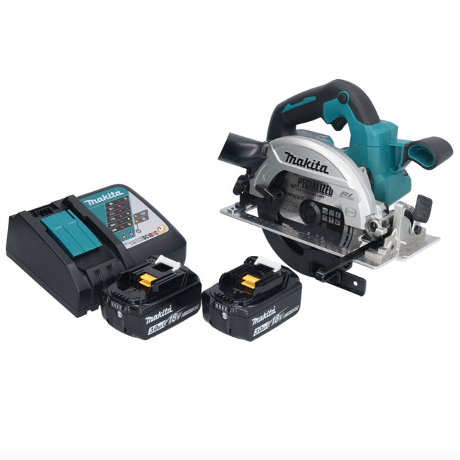 Makita DHS 661 RF Akku Handkreissäge 18 V 165 mm Brushless + 2x Akku 3,0 Ah + Ladegerät - Toolbrothers