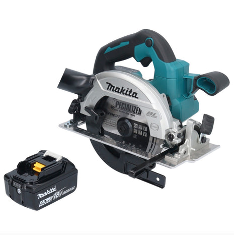 Makita DHS 661 G1 Akku Handkreissäge 18 V 165 mm Brushless + 1x Akku 6,0 Ah - ohne Ladegerät - Toolbrothers