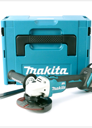 Makita DGA 504 Y1J Akku Winkelschleifer 18V 125mm Brushless + 1x Akku 1,5Ah + Makpac - ohne Ladegerät - Toolbrothers