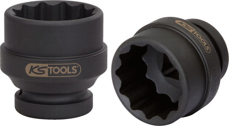 KS TOOLS 1" 12-kant-Kraft-Stecknuss, kurz, 55mm ( 450.0405 ) - Toolbrothers