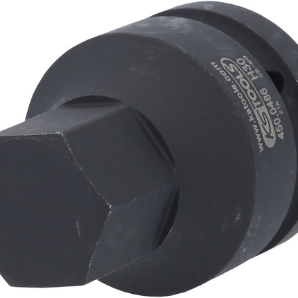 KS TOOLS 1" Kraft-Bit-Stecknuss Innensechskant, kurz, 30 mm ( 450.0486 ) - Toolbrothers