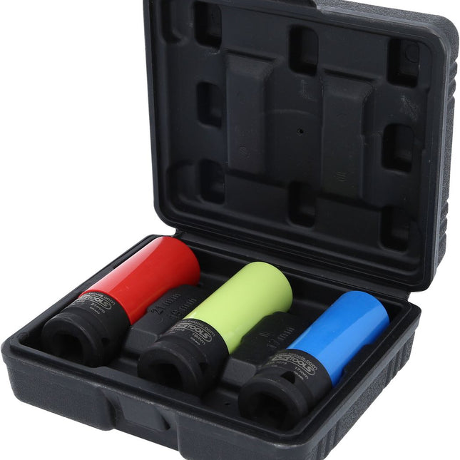 KS TOOLS 1/2" Alu-Felgen Kraft-Stecknuss-Satz robust, 3-tlg ( 515.1070 ) - Toolbrothers