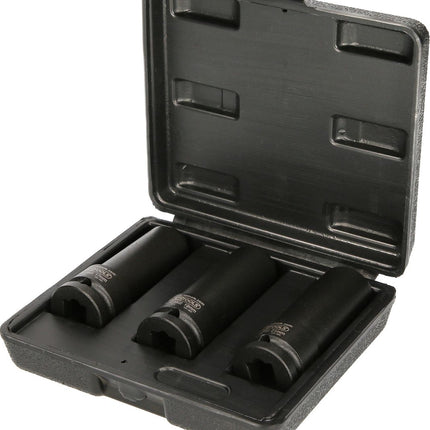 KS TOOLS 1/2" Spezial-Kraft-Stecknuss-Satz für geschraubte Spurplatten, 3-tlg ( 515.0605 ) - Toolbrothers