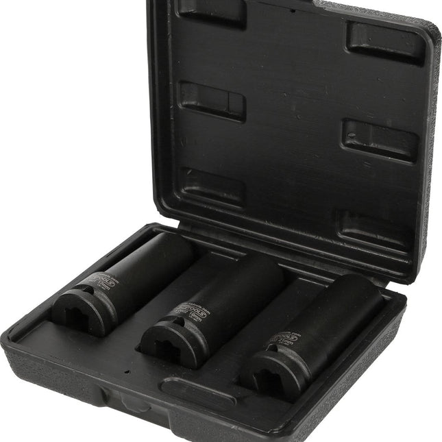 KS TOOLS 1/2" Spezial-Kraft-Stecknuss-Satz für geschraubte Spurplatten, 3-tlg ( 515.0605 ) - Toolbrothers